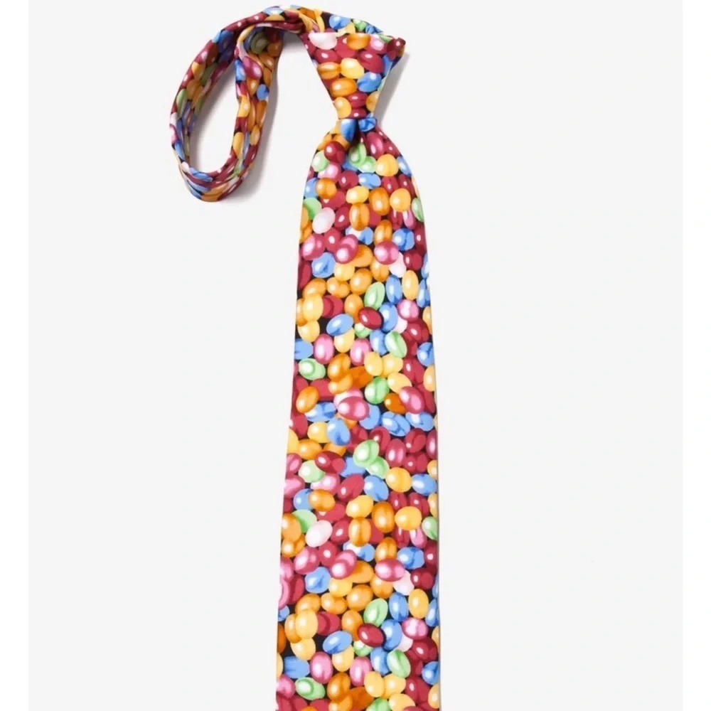 Wild Ties - Jelly Bean Mens Novelty Neck Tie Easter Christmas Candy Fun Tie 🍭